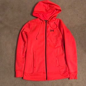 Hot pink jacket under armour